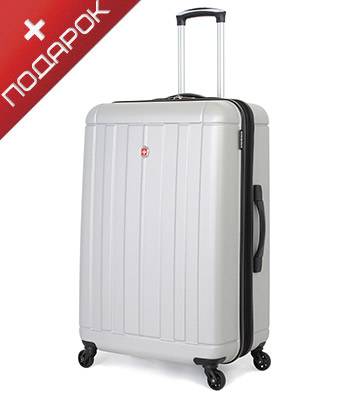 яЧемодан Wenger 6297404177 SWISSGEAR USTER, серебристый, АБС-пластик, 47x29x69 см, 94 л