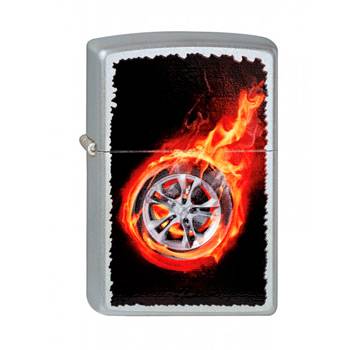 яЗажигалка Zippo 205 Tire On Fire
