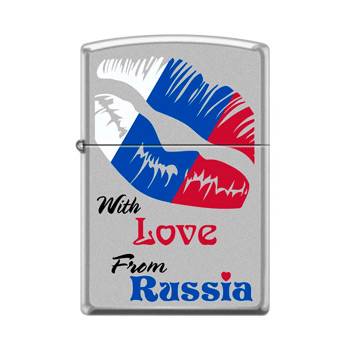 Зажигалка Zippo 205 With Love From Russia