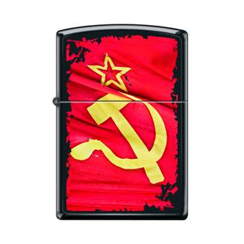 яЗажигалка Zippo 218 Soviet Flag Sickle