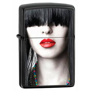 яЗажигалка Zippo 28536 Red Lips Ebony