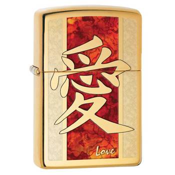 яЗажигалка Zippo 28953 Hieroglyph Love Fusion