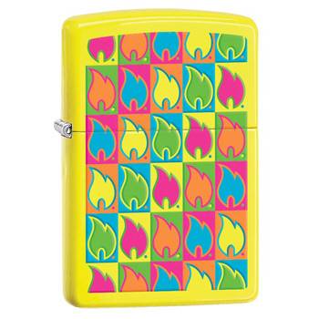 яЗажигалка Zippo 28954 Flame Neon Yellow