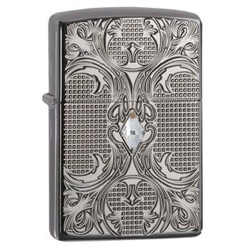 яЗажигалка Zippo 28956 Crystal Lattice Black Ice