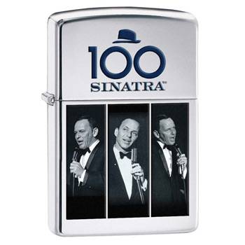 яЗажигалка Zippo 28960 Frank Sinatra High Polish Chrome