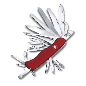 яНож Victorinox 0.9064.XL WorkChamp XL солдатский с фиксатором, 111мм, красный