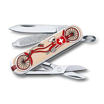 яНож-брелок Victorinox 0.6223.L1506 Classiс "Bicycle" 58мм