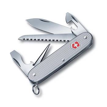 Нож Victorinox 0.8241.26 Farmer Alox, 93 мм, серебристый