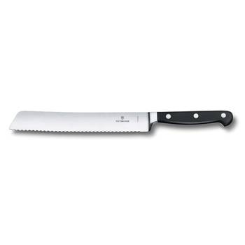 яНож для хлеба Victorinox кованый 7.7173.21 (лезвие 21см, серрейтор, чёрный)