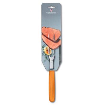 Вилка разделочная Victorinox 5.2106.15L9B (15 см, в картонном блистере, оранжевая)