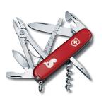 Нож Victorinox 1.3653.72 Angler офицерский, 91мм, красный с логотипом "рыба"