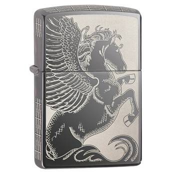 яЗажигалка Zippo 28802 Pegasus Black Ice