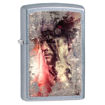яЗажигалка Zippo 28868 Native American Street Chrome