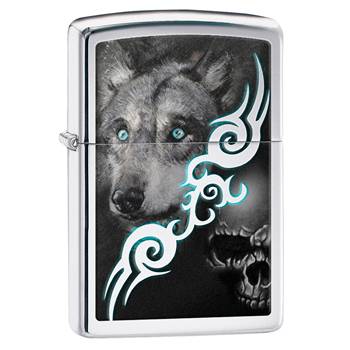 яЗажигалка Zippo 28872 Wolf High Polish Chrome