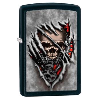 яЗажигалка Zippo 28882 Steampank Skull Black Matte