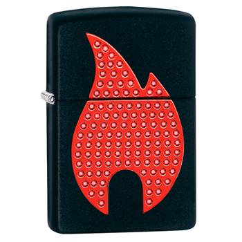 яЗажигалка Zippo 29106 Flame Black Matte
