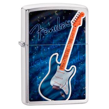 яЗажигалка Zippo 29128 Fender Brushed Chrome