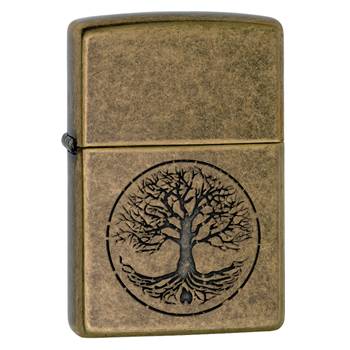 Зажигалка Zippo 29149 Tree Of Life Antique Brass