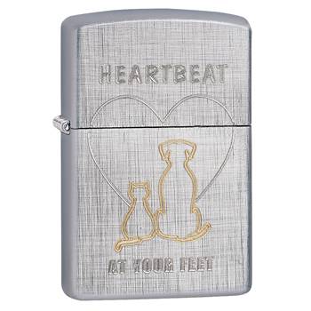 яЗажигалка Zippo 29258 Heartbeat Linen Weave