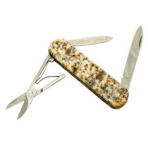 Нож Victorinox 0.6500.58 Baltic Brown, 74мм, рукоять натуральный гранит