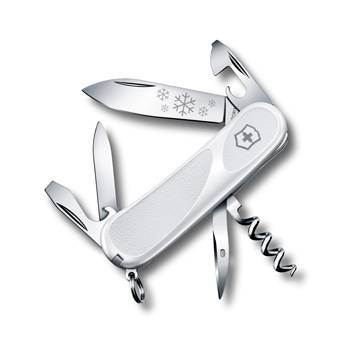 яНож Victorinox 2.3803.C77 Evolution White Christmas 2016 (85мм, 13 функций, белый)