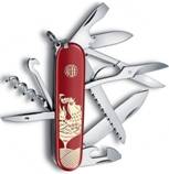 Нож Victorinox 1.3714.E6 Huntsman «Year of the Rooster» 2017, 91мм, красный