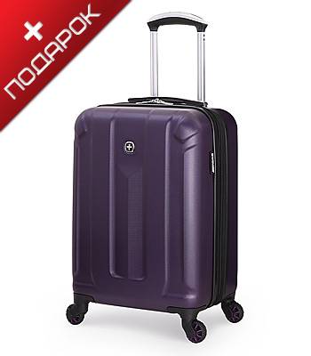 яЧемодан Wenger 6573909154  ZURICH III, фиолетовый, АБС-пластик, 35,5x23x48 см, 34 л