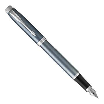 яParker IM Metal 2017 F321 Light Blue Grey CT перьевая ручка 1931648