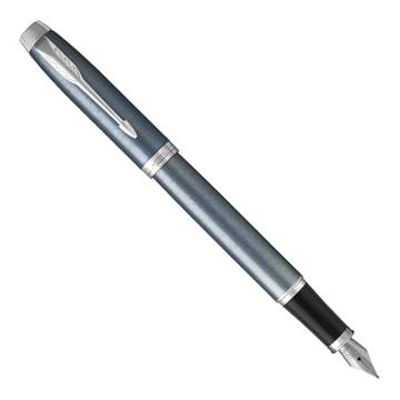 Parker IM Metal 2017 F321 Light Blue Grey CT перьевая ручка 1931648