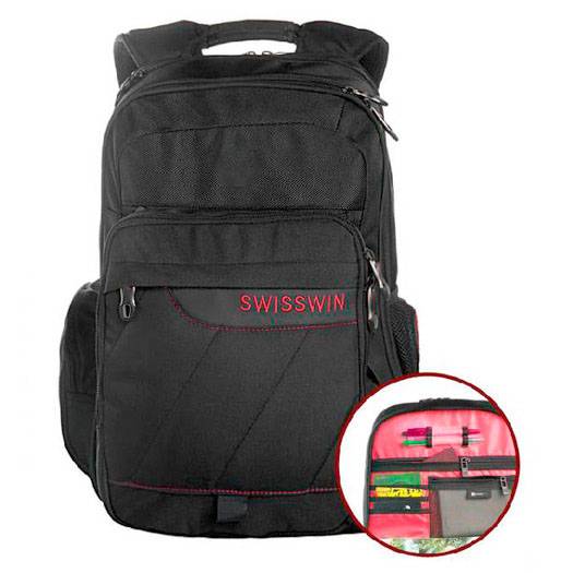 Рюкзак Swisswin SWE01005 с сумкой (красный)