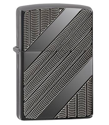 яЗажигалка Zippo 29422 High Polish Black Ice Armor