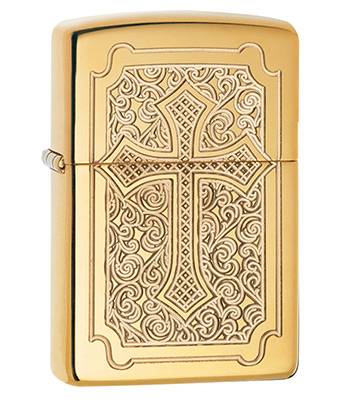 яЗажигалка Zippo 29436 High Polish Brass Armor