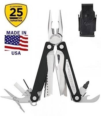 Мультитул Leatherman Charge AL Gift 830708 с кожаным чехлом в подарочной упаковке