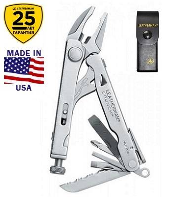 Мультитул Leatherman Crunch 68010181N с кожаным чехлом