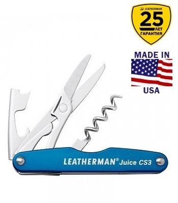 Мультитул Leatherman Juice CS3 Blue 832370 в подарочной упаковке