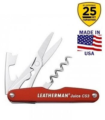 Мультитул Leatherman Juice CS3 Red 832369 в подарочной упаковке