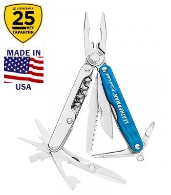 Мультитул Leatherman Juice CS4 Blue 831986 в подарочной упаковке