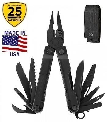 Мультитул Leatherman Rebar Black 831563 с нейлоновым чехлом Molle
