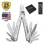 Мультитул Leatherman Rebar 831561 с кожаным чехлом в подарочной упаковке