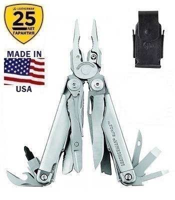Мультитул Leatherman Surge Gift 830169 с кожаным чехлом в подарочной упаковке