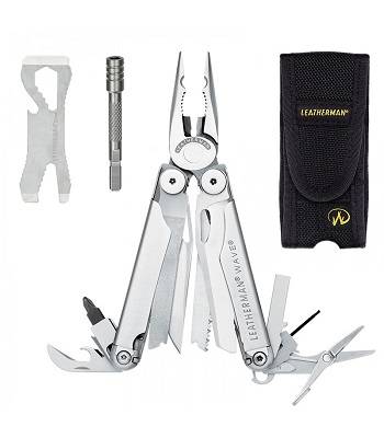 Мультитул Leatherman Wave+Croc+Bit Driver Extender + нейлоновый чехол 831878