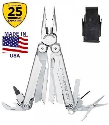 Мультитул Leatherman Wave 830078 с кожаным чехлом