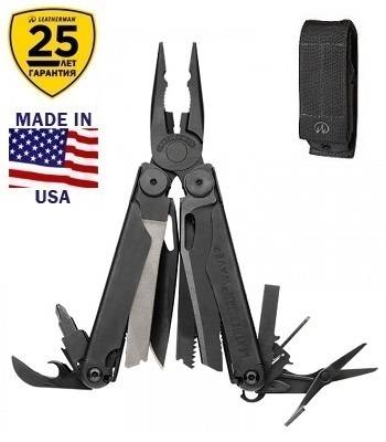 Мультитул Leatherman Wave Black 831331 с нейлоновым чехлом