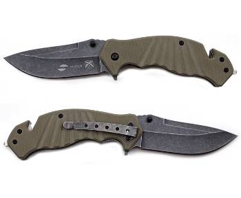 Нож складной Stinger G10-048 с клипом, подар.коробка