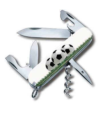 Нож Victorinox 1.3603 SOCCER II Spartan Футбольное поле, офицерский, 91мм, белый