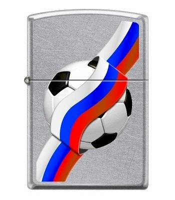 Зажигалка Zippo 207 Российский футбол Street Chrome