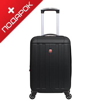 Чемодан Wenger WGR6297202154 USTER, черный, АБС-пластик, 34х22,5х49 см, 37 л