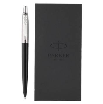 яНаборParker Jotter Core K63 Bond Street Black CT шариковая ручка и блокнот (2020375)