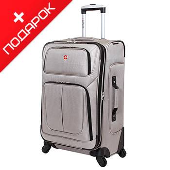 Чемодан Wenger WGR6283434171 SION, Светло-серый, полиэстер 41x22x64 см, 56 л