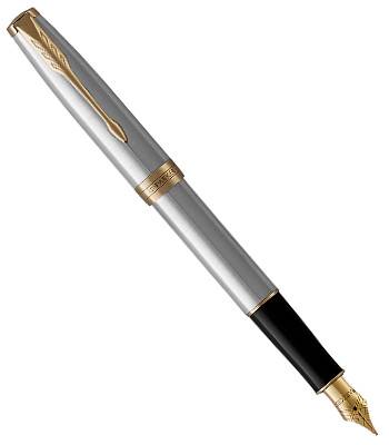 Перьевая ручка Parker Sonnet Core F527 Stainless Steel GT 1931504